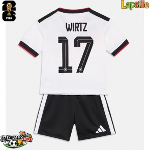 Saksa Florian Wirtz #17 Kotipaita Lapsille MM-kisat 2026 Lyhythihainen (+ shortsit)